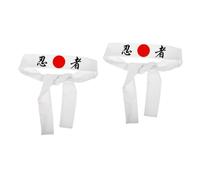 DEARMAMY 2piezas Bandana Decorativa Samurai Japonesa Para Chef Accesorio De Cocina Versátil Estilo Tradicional y Cómodo Para Eventos y Cosplay
