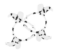 DEARMAMY 2piezas Diadema De Cuerno De Vaca Lechera Tocado De Felpa Aro Pelo De Diademas De Animales Para Disfraz De Vaca Vestido De Halloween