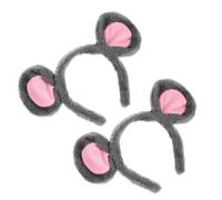 DEARMAMY 2piezas Diadema Orejas De Ratón De Animal Unidades Accesorios Para Disfraces De Ratón Perfectos Para Halloween y Fiestas De Cosplay Para Mujer