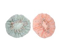 DEARMAMY 2piezas Gorro De Baño Mujer Gorro De Ducha Reusable Elástico Fácil De Limpiar Spa