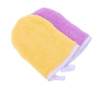 DEARMAMY 2piezas Guantes Desmaquillantes Faciales De Superfina Colores Surtidos Muselinas Desmaquillantes Guante De Limpieza Facial