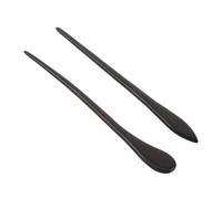 DEARMAMY 2piezas Horquilla De Ébano Estilo Chino Accesorios Cabello De Madera Hecha Mano Para Mujeres y Niñas Para Fiestas Étnicas