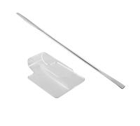 DEARMAMY 2piezas Paletas De Colores Paletas Acrílicas Transparentes Paletas De Maquillaje Mango De Mano Para Maquillaje De Salón De Espátula Para Productos De