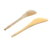DEARMAMY 2piezas Palillo Del Tendón Del Cuerno Accesorios De Masaje Masajeadores Cuidado Spa Facial Material Natural Irregular