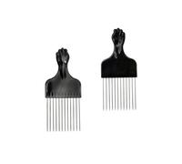 DEARMAMY 2piezas Peine Rastrillo Masculino Peine De Peluquería Desenredante Para Cabellos Largos Gruesos y