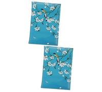 DEARMAMY 2piezas Portadocumentos De Pasaporte Multifuncional De PU para Viaje Ligero y Resistente para Protección De Documentos y Tarjetas Diseño Portátil y Elegante