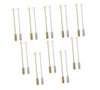 DEARMAMY 3 Juegos Broche Equipo Alfileres De Mochila Respaldos Del Pasador De Bloqueo Patas Tapón Hallazgos De Joyas Pasador De De Suéter Alfiler De Ropa Aleación Silver 40 Uds * 3