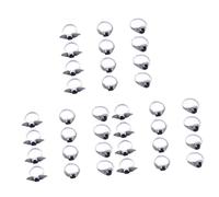 DEARMAMY 3 Juegos Joyería De Los Hombres Punk Women Nudillo Oro Anillos Para Agitarse Anillos Inquietos Dimensionador Plata Pila Anillo Gótico Anillos Góticos Aleación 12 Uds * 3