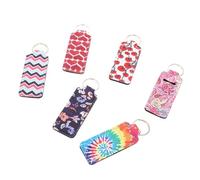 DEARMAMY 3 Juegos Set De Pintalabios Set De Bálsamo Labial Protector Labial Fijador Labial Casos De Pintalabios Poseedor Útil Llavero Cubierta Protectora De Lápiz Labial 6 Piezas * 3