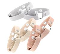 DEARMAMY 3 Pares Tacones Altos Tacón Anti Caída Cordones De Botas Caminando Protectores De Talón Del Pie Hombres Separadores Tobillo Plantillas Medias Women Correctores Perla