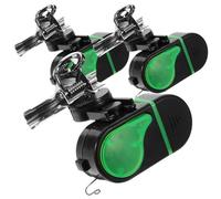 DEARMAMY 3 Piezas Alarma de Pesca LED y Alta Sensibilidad para Principiantes, Campana Electrónica de Plástico para Caña de Pescar y Detección de Picadas
