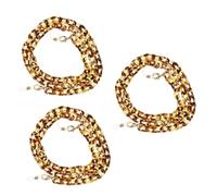 DEARMAMY 3 Piezas cadena de gafas de carey correa gafas correa para gafas titular de gafas Cadenas para anteojos anti-perdida cordón colgante cadena anti-perdida de gafas Acrílico