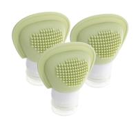 DEARMAMY 3 Piezas Champú Portátil Artículos De Tocador De Viaje Para Mujeres Botellas De Champú y Acondicionador De Viaje Accesorios De Viaje Botellas De Tamaño De Viaje Green Gel De Sílice