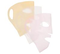 DEARMAMY 3 piezas Cubiertas de de Silicona para Mujeres de Rosa Transparente Dorado Aplicador Práctico para Máscaras de con Ganchos para Reutilizables y Cómodas