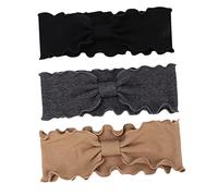 DEARMAMY 3 Piezas Diademas Anchas Deportivas para Mujer de Accesorios de Moda para Yoga y Ejercicio Transpirables y Elásticas Oscuro