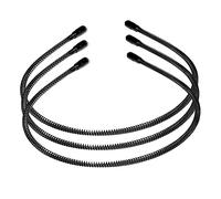DEARMAMY 3 Piezas Diademas Unisex Accesorios para Antideslizantes para Ejercicio Para Hombres y Mujeres Color Negro