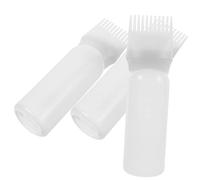 DEARMAMY 3 Piezas Frasco De Medicina Aplicador Para Peinar y Teñir El Cabello Botella De Aplicador Botellas Para Colorear Aplicador De Botella De Tinte Para El Cabello Canalón El Plastico