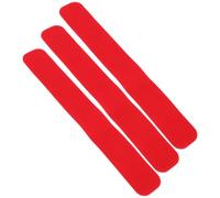 DEARMAMY 3 Piezas Protector de Vaina de Cadena de Silicona Rojo para Bicicleta, Adhesivo Resistente al Desgaste Ajuste Firme, Adecuado para Bicicletas de Montaña y Conducción Nocturna
