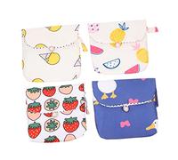 DEARMAMY 3 series Bolsa De Almacenamiento Para Compresas Higiénicas Bolsa De Algodón Para Compresas Menstruales Bonita Bolsa Para Niñas Bolsas De Malla Bolsas Para 4 piezas x 3