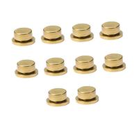 DEARMAMY 3 Series Eje De Rotación Del Arte De Uñas Tornillos Autoperforantes Corchete Clavos Decoración Girar De Imitación Gancho Pinzas Anillos Llavero Golden Cobre 10 Piezas X 3