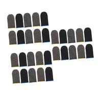 DEARMAMY 3 series Funda Antideslizante Para Dedos Para Juegos Móviles Ergonómica Para Protección De Juegos Sin Dedos Transpirable Para Juegos Guantes Fundas De Fibra 5 pares*3