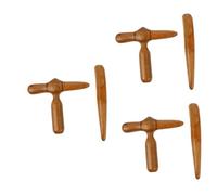 DEARMAMY 3 Series Masajeador De Madera Cuerpo Massagers Handheld Junta Músculo Guasha Madera Tablero De Raspado De Placa De Raspado Facial Herramienta De Masaje o 2 Piezas X 3