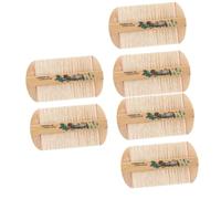 DEARMAMY 3 Series Peine Rark Bamboo Peine De Limpieza Del Cuero Cabelludo Peine De Dientes Para El Hogar Peine Peine De Dientes Multiusos Peine Para El Cabello Bambú 2 Piezas X 3