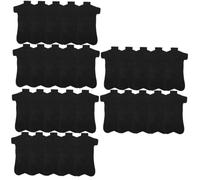 DEARMAMY 3 Series Película De Papel De Papel De Bambú Cubierta De Cama De Salón Fundas De Cama De Masaje Desechables Cubiertas De Masaje Desechables Negro 10 Piezas X 3