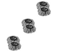 DEARMAMY 3 Series Tapón De Aceite Horneado Acondicionamiento Gorra De Red Que Cae Gorro De Ducha De Champú Gorro De Ducha Forrado Tapa Baños Impresión De Eva 2 Piezas X 3