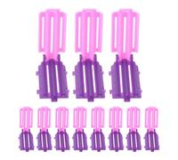 DEARMAMY 30 Pinzas para Permanente de Cabello Doble Fijación, Varillas Plásticas 5,7x3x1,3 Cm para Raíces Voluminosas, Rizadores para Permanente Profesionales y Uso Doméstico