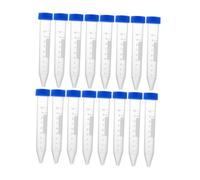 DEARMAMY 30 Tubos de Ensayo Cónicos de 10 Ml con Tapón de Rosca Tubos de Plástico Transparentes Graduados para Centrifugación y Análisis de Anticoagulación Laboratorio Paquete de 30