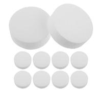 DEARMAMY 36 Cilindros de Espuma de Poliestireno 7,5 Cm para Manualidades, Círculos para Bricolaje y Pasteles Artesanales, Set de 36 Piezas para Fiestas, Bodas y Proyectos Creativos