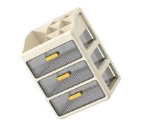 DEARMAMY 3nivel Caja De Almacenamiento De Cosméticos Organizador De Tocador Para Cuidado Sombras De Ojos Lápiz Labial Baño y Dormitorio