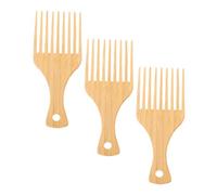 DEARMAMY 3piezas Bambú de Peines de Corte de Pelo Aceite para Hombres Peines para Peinar el Cabello Accesorios para Desenredar el Baño