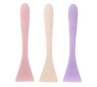 DEARMAMY 3piezas Cepillo para Mascarilla Facial de Silicona Pinceles Aplicadores para Espátula de Gel Herramienta de Cuidado Piel para Cremas Lociones Corporales y Mascarillas de Barro