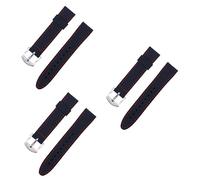 DEARMAMY 3piezas Correa De Reloj De Silicona y Duradera Banda Transpirable Para Deporte y Uso Diario Con Detalles Rojos