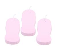 DEARMAMY 3piezas Esponjas De Baño Para Bebés Esponja Limpiadora Corporal Suaves Para Fregar Diseño Antirrayas Fácil De Secar y Colgar