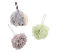 DEARMAMY 3piezas Esponjas De Baño Para Fregar La Espalda Unidades Fregador De Ducha Flexible Artículos De Baño y Cómodos