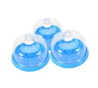 DEARMAMY 3piezas Estuche Transparente De Plástico para Relojes Soporte De Reparación Joyero para Mecanismos Herramienta De Relojero