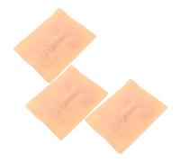 DEARMAMY 3piezas Facial De Silicona Simulada Para Práctica De Tatuajes De Base De Para Cejas y Rostro Falso Sintética