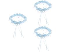 DEARMAMY 3piezas Garter De Novia Lazo Accesorio Elegante Para Boda Para Bodas y Para Novias y De Honor