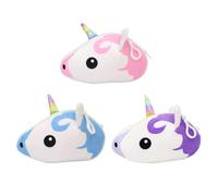 DEARMAMY 3piezas Monedero Cosmético Monedero De Unicornio Material Premium para Mujeres Diario