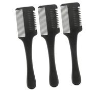 DEARMAMY 3piezas Peine De Peluquería Peine Para Cortar y Peinar Cabello Fino Mango Cómodo Adecuado Tipos De Cabello