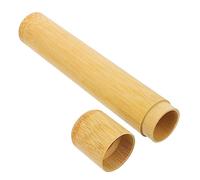 DEARMAMY 3piezas Portacepillos De Bambú Estuche para Cepillos De Dientes Pequeño y Práctico para Negocios y