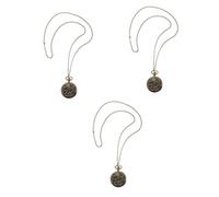 DEARMAMY 3piezas Reloj De Bolsillo Vintage Unisex Movimiento De Cuarzo Diseño Retro y Números Árabes para o Uso Personal