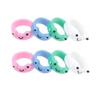 DEARMAMY 4 Anillo Agitarse Ajustador Decoraciones Retro Pegatinas Joyas Joyería Dimensionador Decorativo Oro Nudillo Decoración Women El Plastico 8 Uds * 4