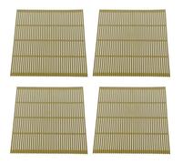 DEARMAMY 4 Esterillas de Plástico para Enrollar Sushi Casero Color Verde Kit para Hacer Sushi en Casa Accesorio Ligero y Fácil de Limpiar para Cocina Japonesa