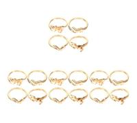 DEARMAMY 4 Juegos Anillo De Dinosaurio Anillos Ajustables Mujer Anillos De Dedo Anillo De Declaración Joyería De Dinosaurio Anillos De Dinosaurio Pequeño Anillo Golden Aleación 4 Uds * 4