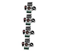 DEARMAMY 4 Juegos Broche De Bufanda Clips De Gestión De Cables Auto Pizarra Magnética Manija De La Puerta Magnética Medalla Chinchetas Chimeneas Cuerpo Broches Traje Aleación 5 Piezas * 4