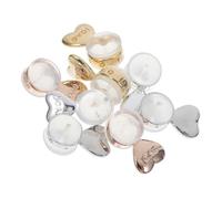 DEARMAMY 4 Pares De Levantadores De Aretes De Silicona Con Forma De Amor Reemplazo Ideal Aretes Pesados y Orejas Caídas Soporte Para La Espalda De Aretes Suave Y Seguro Para Mayor
